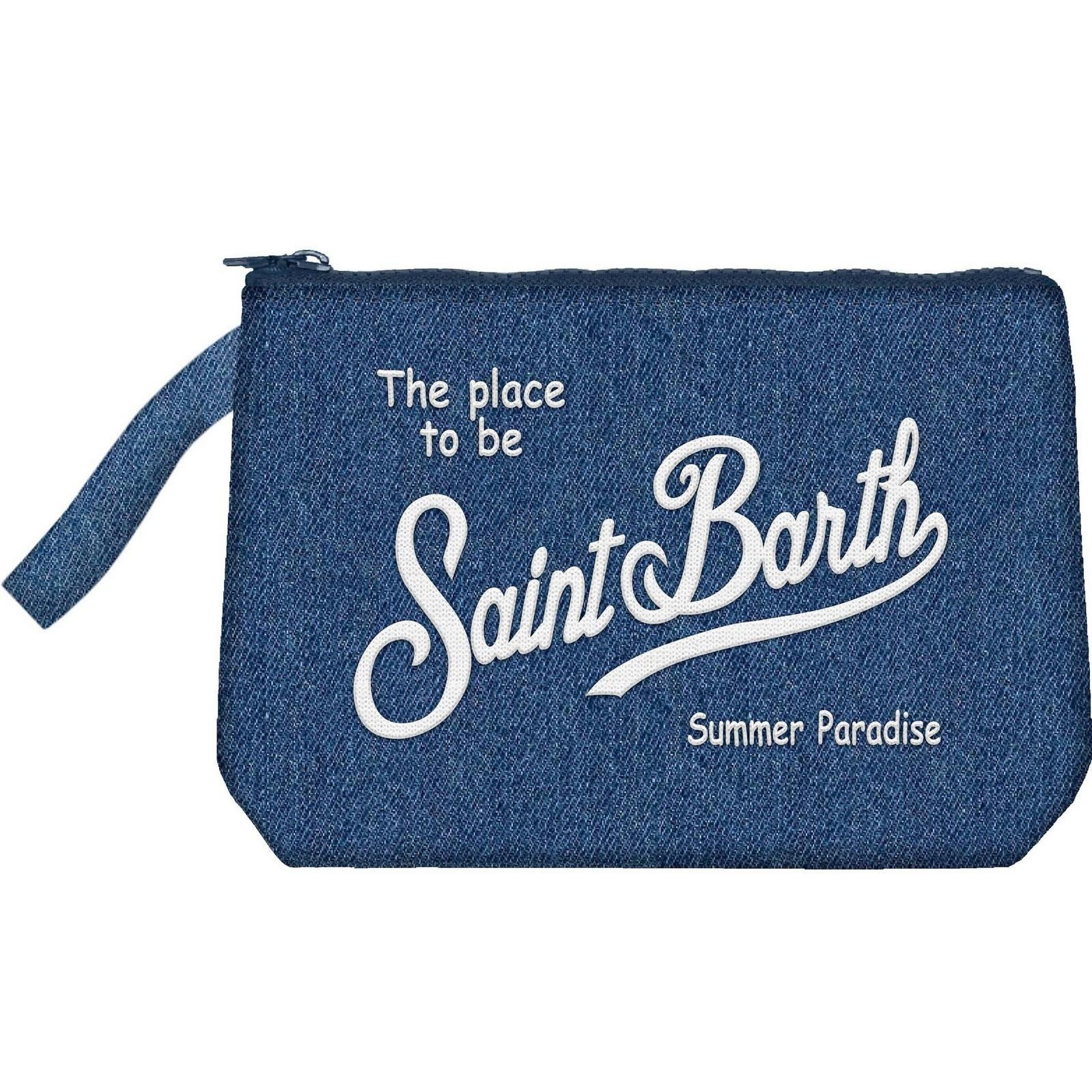 MC 2 SAINT BARTH Pochette   ALINE DENIM L DENIM EMB 
