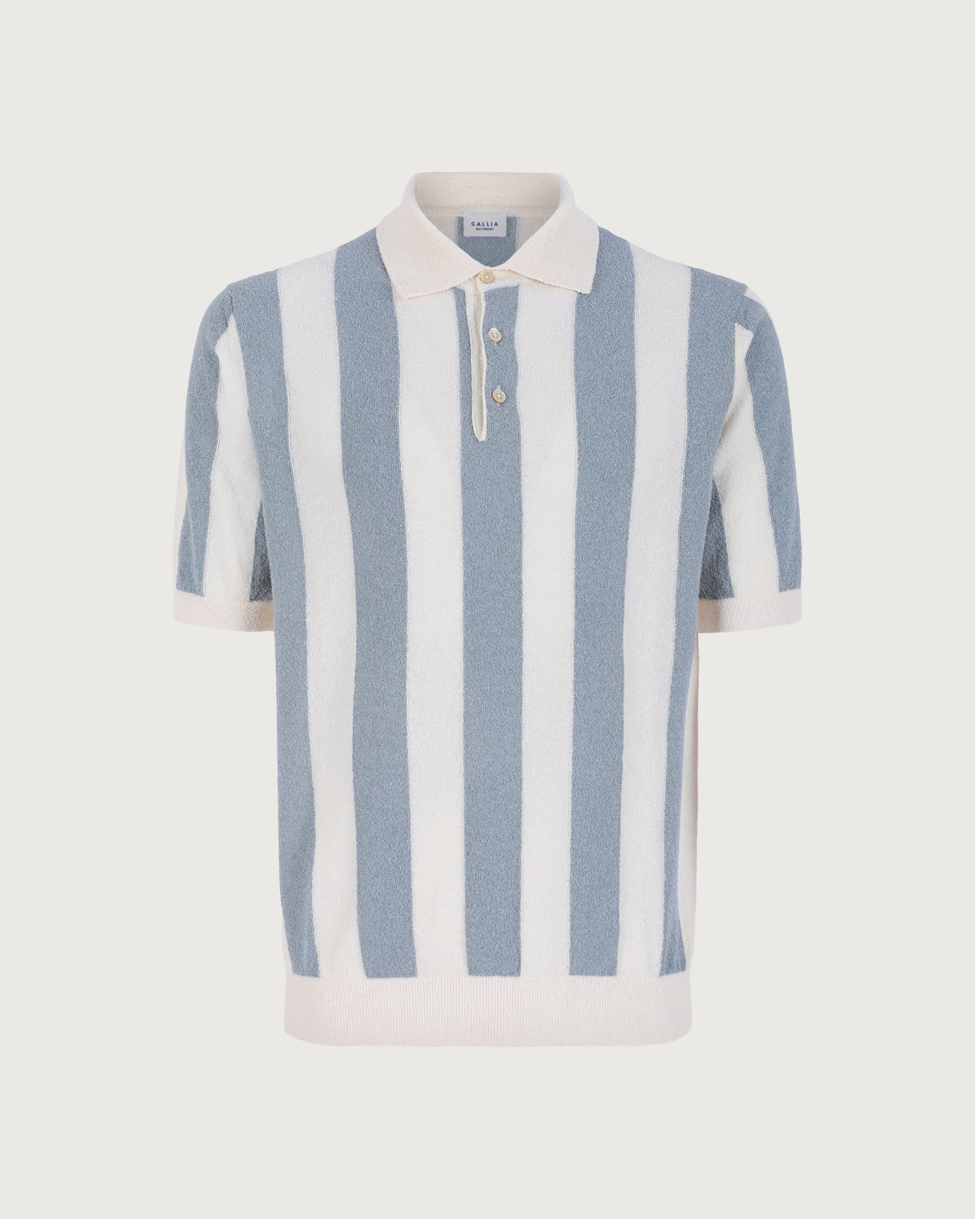 GALLIA Polo Bianco/celeste  U0435 EMIL 999 