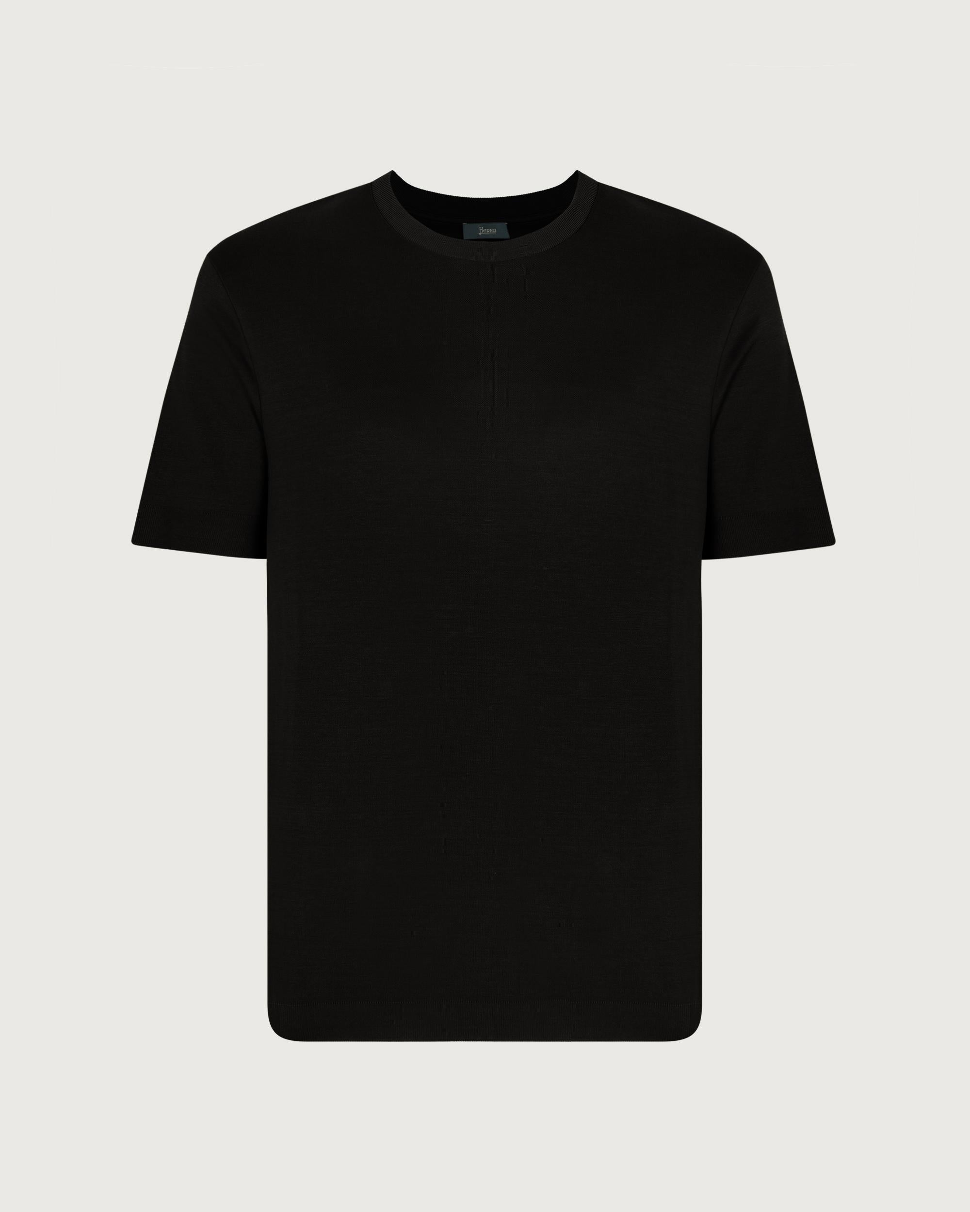 HERNO T-shirt Nero  JG000206U 52059 9300 
