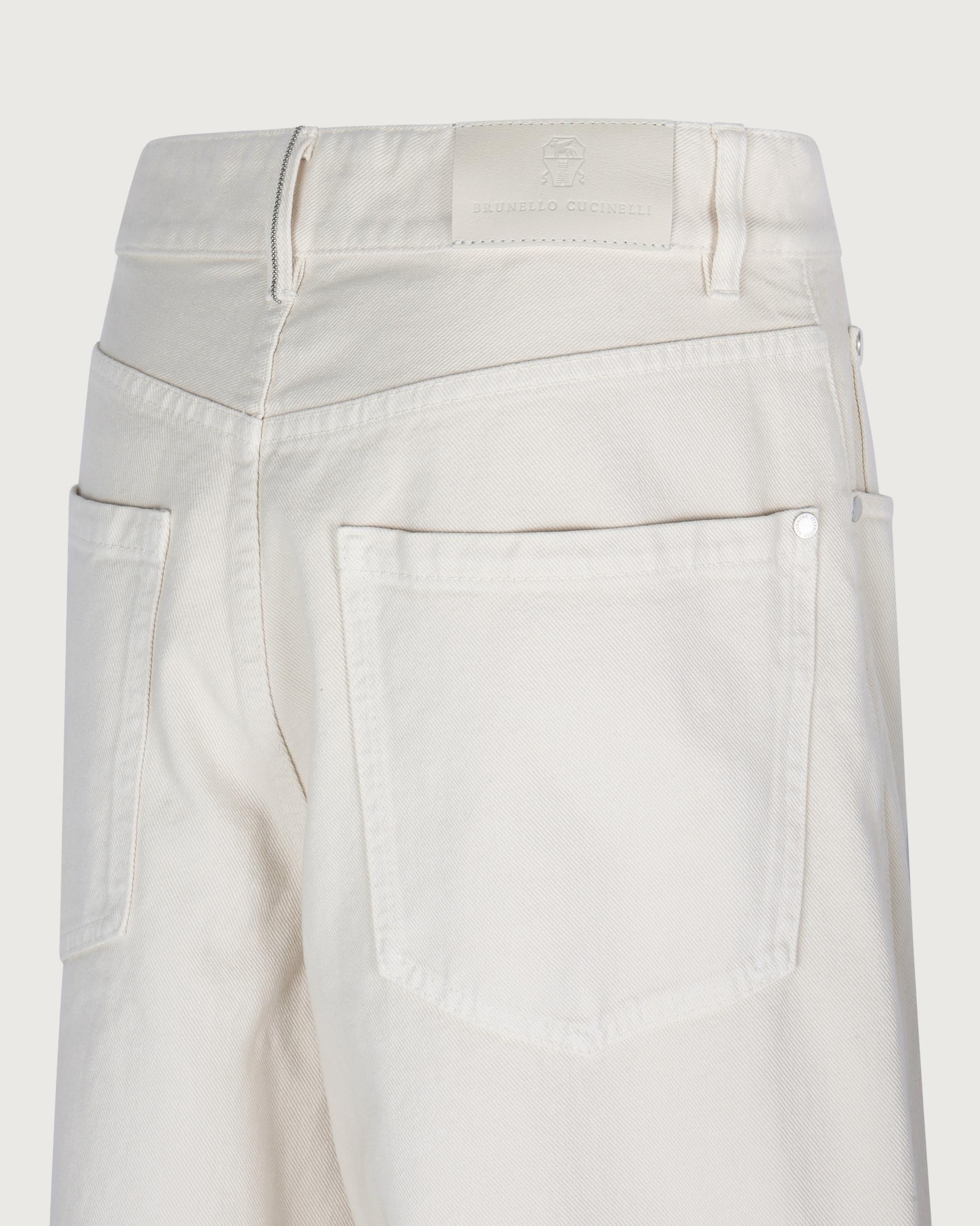 Brunello Cucinelli Pantalone Gesso  M0H81P4075 C8739 