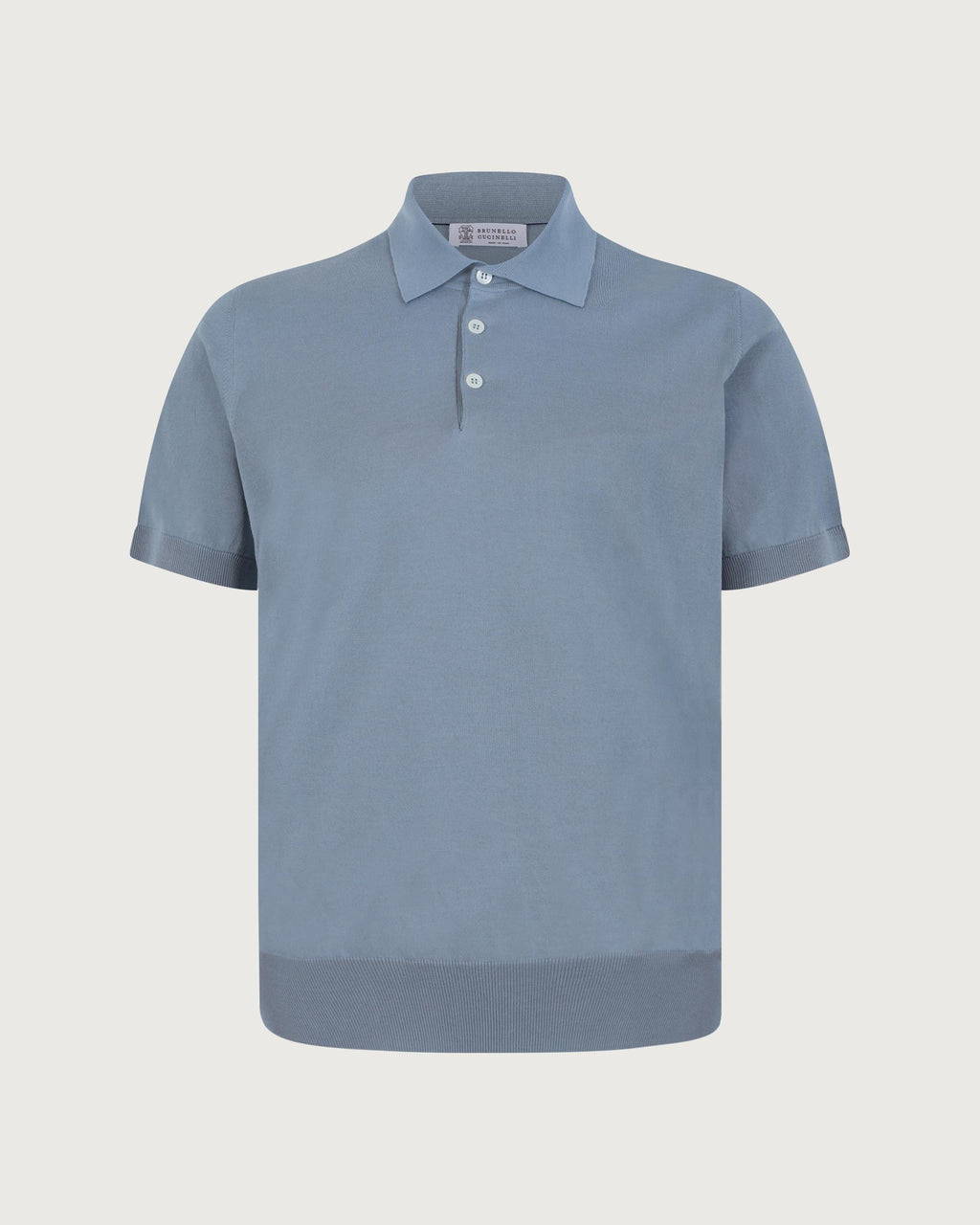 Brunello Cucinelli Polo Carta zucchero+grigio chiaro  M29800125 CMM56 