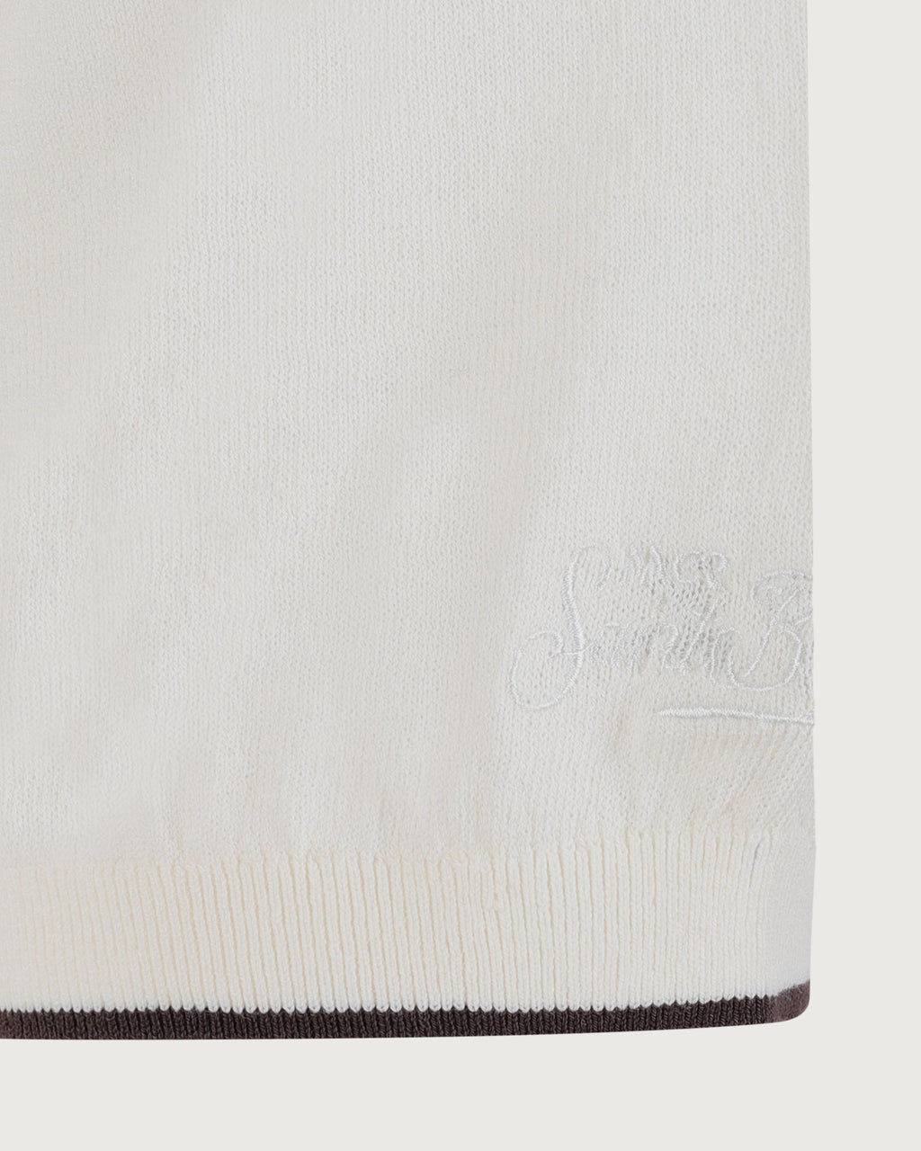 MC 2 SAINT BARTH Polo   SLOAN CONTRAST COTTON 10L CREAM 