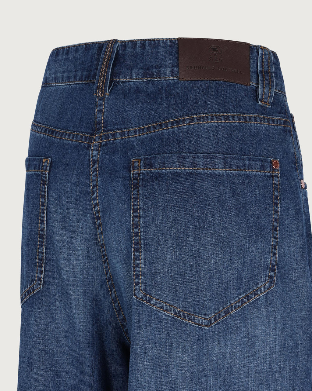 Brunello Cucinelli Pantalone Essential dark blue denim  MH192P4039 C9393 