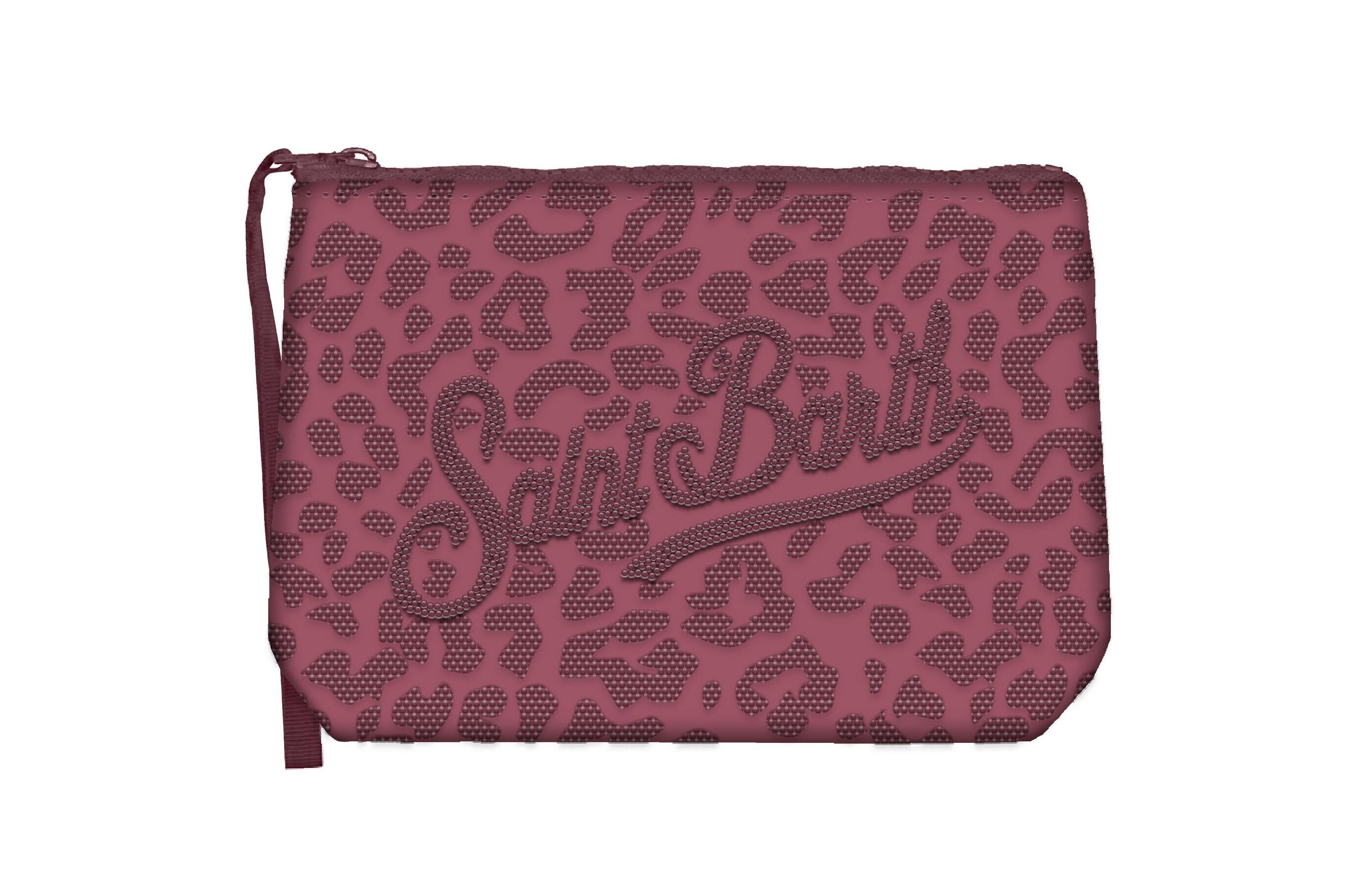 MC 2 SAINT BARTH Pochette   ALINE STRASS STRASS LEOPARD 45 